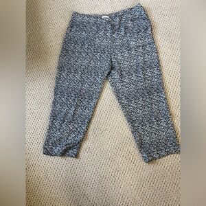 Chico's Black and White Geometric Kids Bottoms